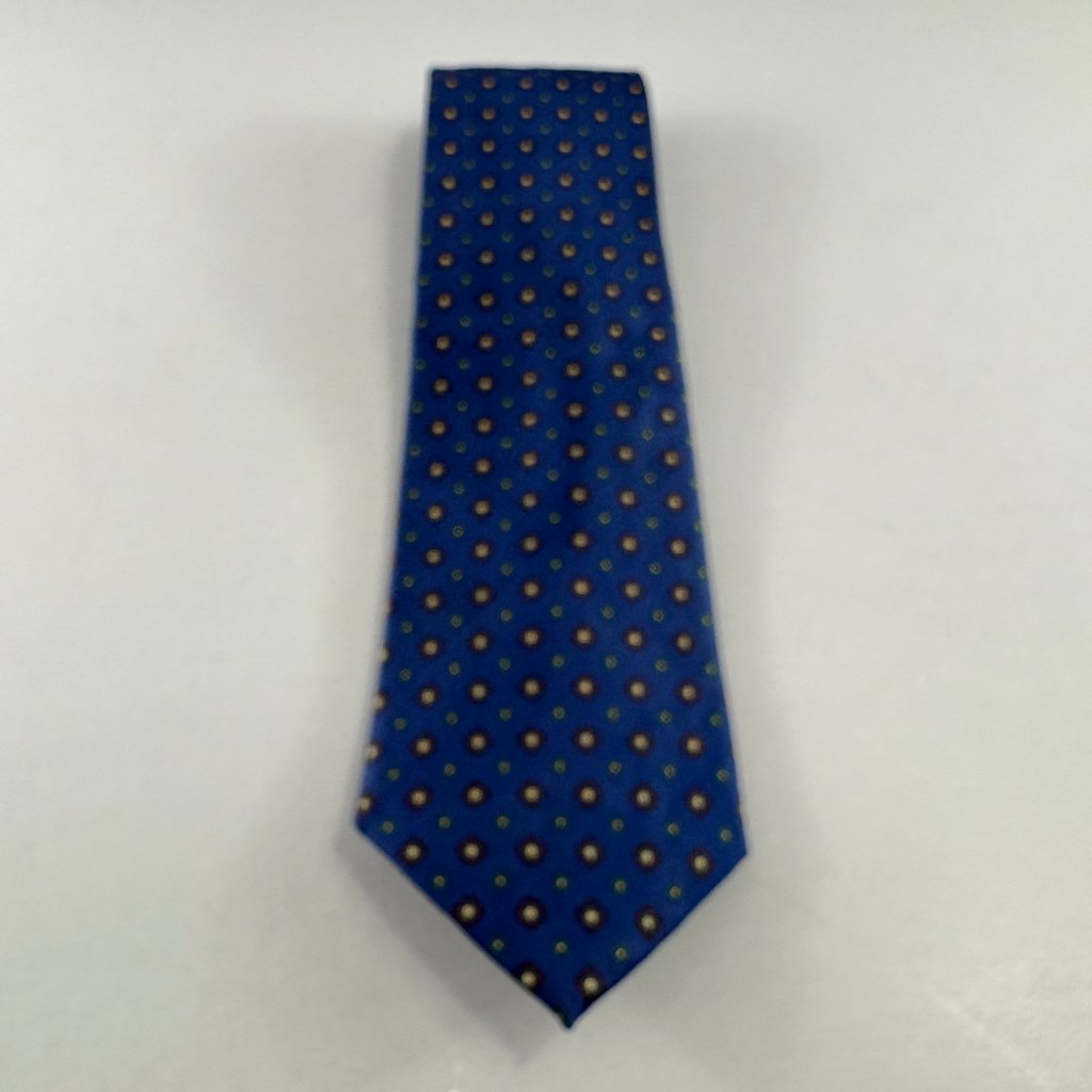 Neil Martin Blue / Red Diamonds Men's Tie 3 1/2" X 56" Vintage